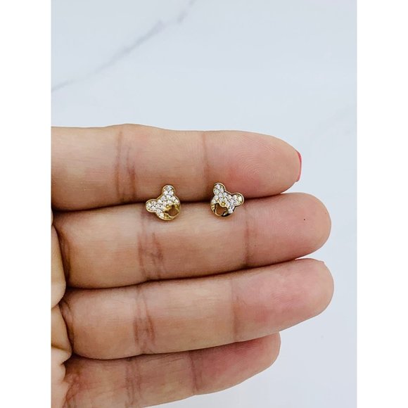 ❤️ 10k Solid gold Mickey or Minnie Mouse earrings